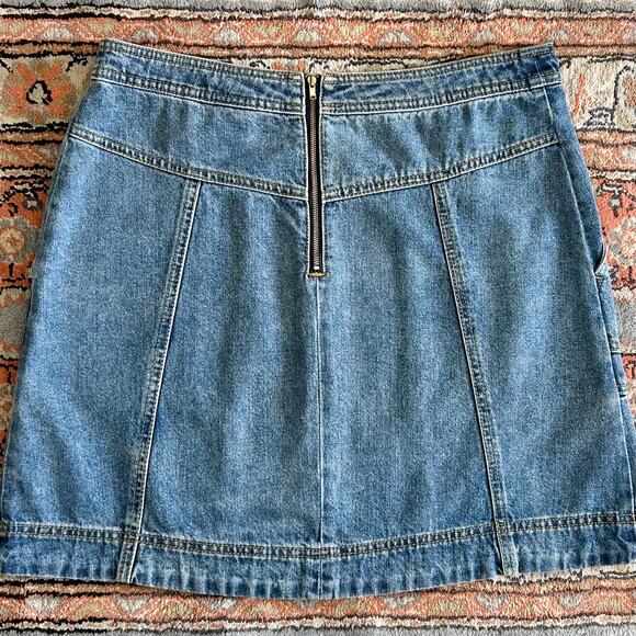 Cabi Speedway Denim Carpenter A-Line Skirt - Picture 9 of 11